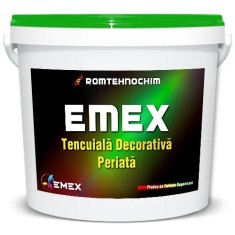 Tencuiala Decorativa Periata "Emex" - Alb - Bid. 25 Kg