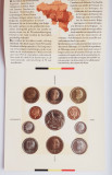 M01 Belgia set monetarie 10 monede 1995 50 centimes 1, 5, 20, 50 Francs, Europa
