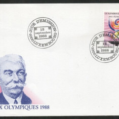 Luxembourg 1988 Sport, Olympics, FDC K.249