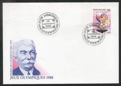 Luxembourg 1988 Sport, Olympics, FDC K.249 foto