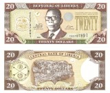 Liberia 20 Dolari 2009 P-28e UNC