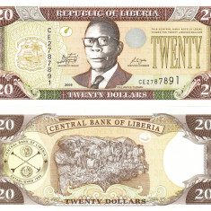 Liberia 20 Dolari 2009 P-28e UNC
