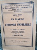 Henri Berr - En Marge de L&#039;Histoire Universelle vol.1