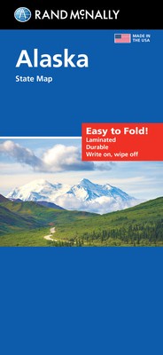 Rand McNally Easy to Fold: Alaska State Laminated Map foto