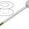 Cablu Electric Rotund 3G1mm&sup2; PVC Alb 300/500V