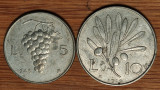 Italia - set rar de colectie - 5 lire 1948 + 10 lire 1949 - absolut superbe !, Europa