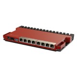 Cumpara ieftin Router 8 porturi Gigabit, 1 port PoE IN, 1 port PoE Out, SFP 2.5G, NAND, USB, 1U - MikroTik L009UiGS-RM