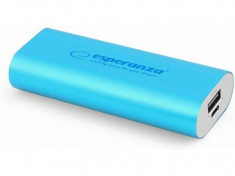 Acumulator extern Esperanza EMP105B Power Bank Hadron 4400 mAh blue foto