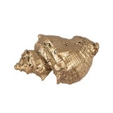 Cumpara ieftin Set 2 butoni mobilier polirasina aurie Scoica 4x3x3 cm