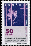 ROMANIA 2000, 50 de ani - Conventia Europeana a Drepturilor Omului, MNH, 1529