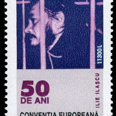 ROMANIA 2000, 50 de ani - Conventia Europeana a Drepturilor Omului, MNH, 1529