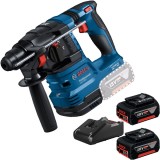 Bosch GBH 185-LI + GBA + GAL 18V-40 - Rotopercutor SDS-Plus 1.9 J + Set 2 acumulatori si incarcator Li-Ion 18 V 5 Ah