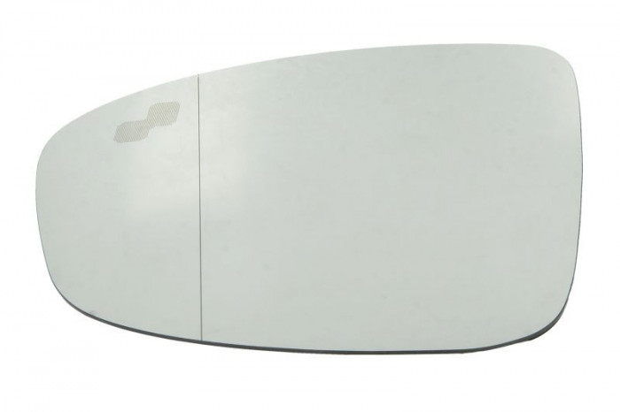 Geam oglinda exterioara cu suport fixare Mazda Cx-3 (Dk), 01.2015-; Cx-5 (Ke), 2015-08.2017, partea Stanga, incalzit; sticla convexa; geam cromat; cu