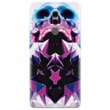 Husa silicon pentru Huawei Mate 10, Abstract Framed Skull