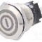 Intrerupator anti-vandalism, ON-(ON), &Oslash;19mm, EAO, 82-5151.1134.B001