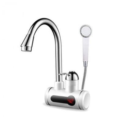 Robinet Electric Pentru Incalzit Apa , 3000W, Furtun + Para, Afisaj Temperatura foto