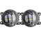 Set 2 proiectoare ceata LED Dacia, Renault, Nissan lumina alb+galben, diamentru 3&quot; / 90mm, 30W, 12/24V, mufa H11, H8
