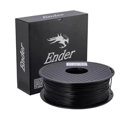CREALITY ENDER PLA 3D Printer Filament, Black, 1KG, Printing temperature: