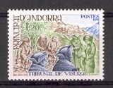 Andorra franceza 1978 - Justitie 1v.neuzat,perfecta stare (s3)