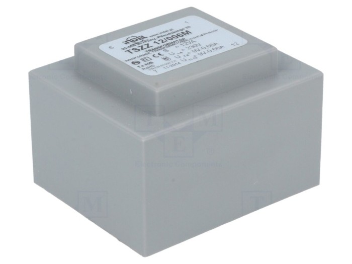Transformator PCB &icirc;ncapsulat 12VA 9V