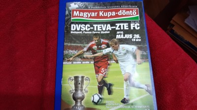 program finala Cupei Ungariei DVSC - FC Zalaegerszeg foto