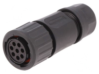 Conector Circular Mufă pe Cablu 8 Pin Mamă fără Contacte foto