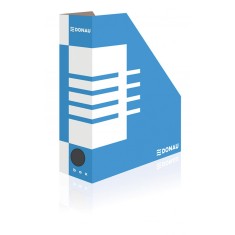 Suport vertical carton pentru cataloage DONAU A4 10cm albastru