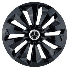 Set 4 capace roti Fox negru R14 Compatibil Cu Mercedes-Benz