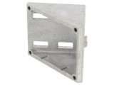 Colțar Aluminiu FATH 74x76x76mm cu 8 Orificii Cod 093W806N08