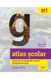 Atlas scolar. Elemente de geografie umana. Geografie Europei - Clasa 6 - Marian Ene, Ionut Popa