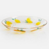 Farfurie din Plastic Transparent cu Model Lamai, &Oslash;20 cm, CMCLASS