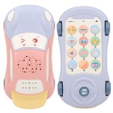 Jucarie Telefon, In Forma De Masinuta, Lumini Si Sunete, Functie Proiector Stele, Multicolor, EMC ONSHOP&reg;