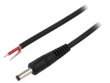 Cablu Electric Negru 1x1mm2 DC 4,0/1,7 0,5m