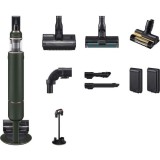 Aspirator vertical Samsung Bespoke Jet Plus Complete Extra VS20B95943N/GE, 0.5l, 25.2V, autonomie max 120 min, verde inchis-negru
