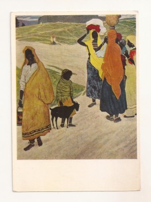 FA88 -Carte Postala- GERMANIA - Michail H.O. Abdullajew, women from Radjastan, necirculata foto