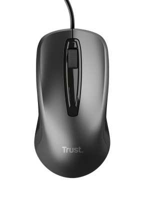 Mouse Trust cu fir optic, negru foto