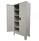 Fiset metalic Premium Asamblat 4 rafturi si picioare, 800x350x1920 mm, 50 kg/polita, PLUS
