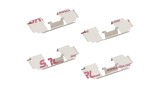 Kit reparatie placute frana fata, SRL, Honda Civic, 1994-2006, Concerto; Rover/MG, Streetwise, Fata; puntea fata; Sistem de franare : TRW