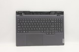 Carcasa superioara cu tastatura palmrest Laptop, Lenovo, Legion 5 15ARH7H Type 82RD, Storm Grey, AP2DJ000700, AM2DJ000D00, JY570, iluminata, layout US