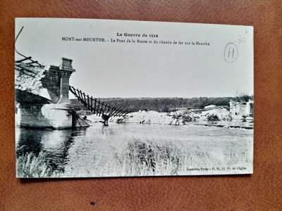 Carte postala le Guerre de 1914, Mont sur Meurthe, inceput de secol XX foto