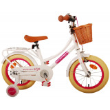 Bicicleta pentru fete Volare Excellent, 14 inch, culoare alb, frana de mana si c PB Cod:21149