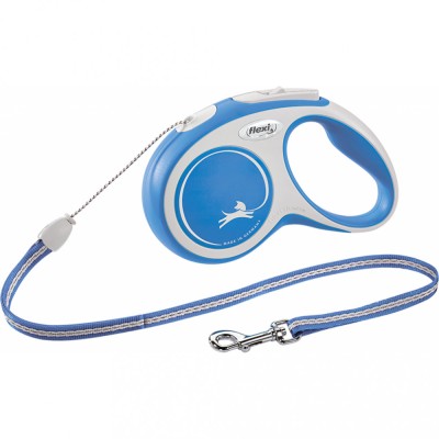 Flexi New Comfort, S cord, lesa retractabila, 5m, albastru foto