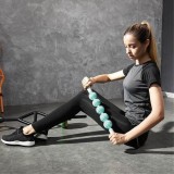 Massage Bar Rola de Masaj - Recuperare, Albastra cu Manere 53cm