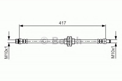 Conducta / cablu frana DACIA DUSTER (2010 - 2016) BOSCH 1 987 481 626 foto