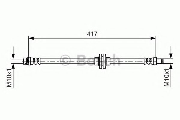 Conducta / cablu frana DACIA DUSTER (2010 - 2016) BOSCH 1 987 481 626