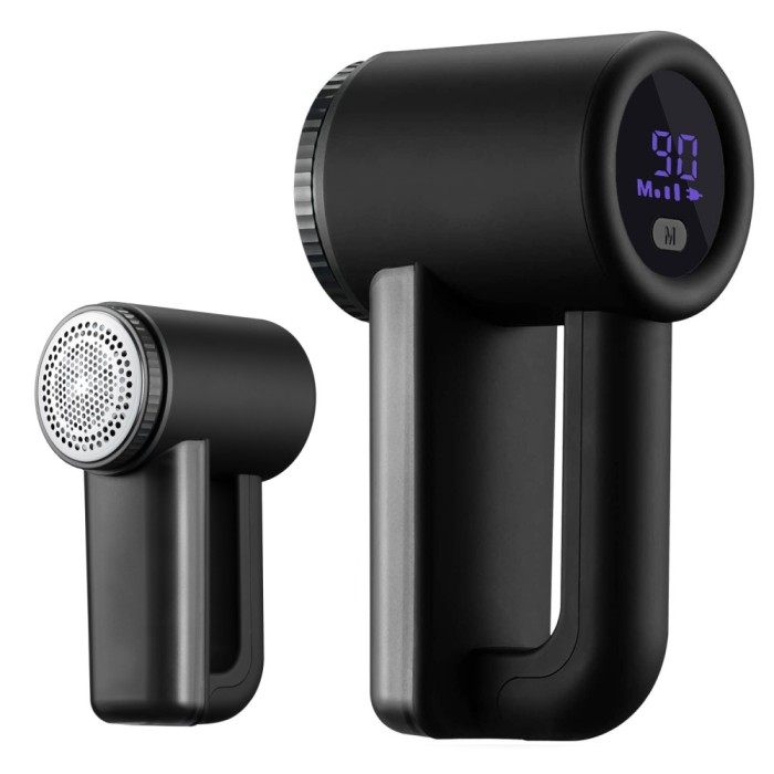 Aparat de curatat scame, 3 trepte, afisaj LCD, incarcare USB, pentru toate tipurile tesaturi Household NewTrend