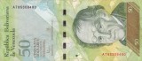 VENEZUELA 50 bolivares 5 noiembrie 2015 VF+!!!