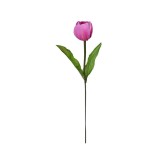 Floare decorativa artificiala, Lalea, Mov, 38 cm, ATU-082278, Oem