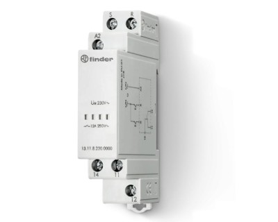Releu de apel cu comanda de resetare 230V 12A Finder 131182300000 foto
