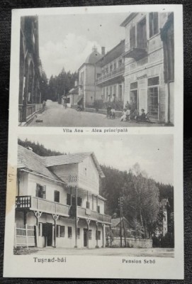 Carte postala, imagini din Tusnad Bai, 1926 foto